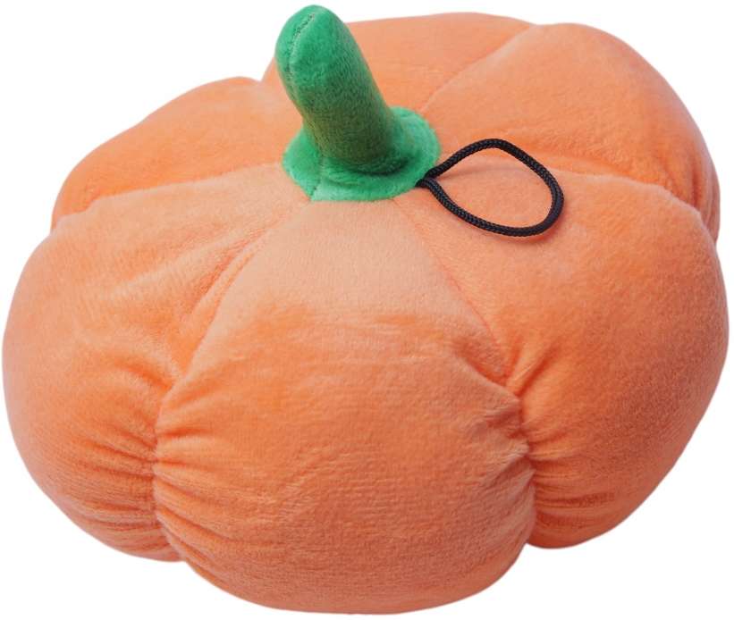 Brinquedo Jambo Mordedor Pelúcia Abóbora - Laranja