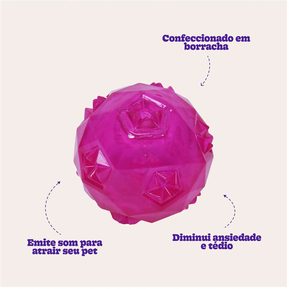 Brinquedo Jambo Bola Diamond Rosa - Tam. G