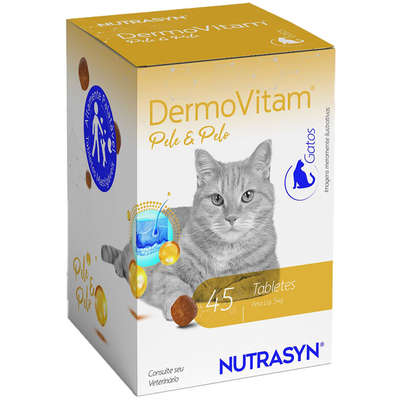 Suplemento Vitamínico Nutrasyn DermoVitam para Gatos