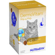 Suplemento Vitamínico Nutrasyn DermoVitam para Gatos - 45 Tabletes