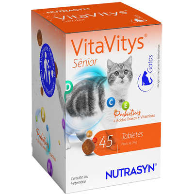 Suplemento Vitamínico Nutrasyn VitaVitys Sênior para Gatos
