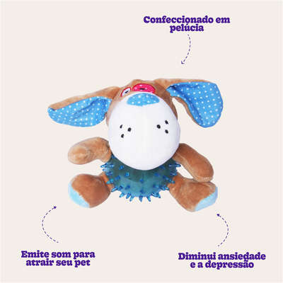 Brinquedo Chalesco Pelúcia Smart Dog para Cães