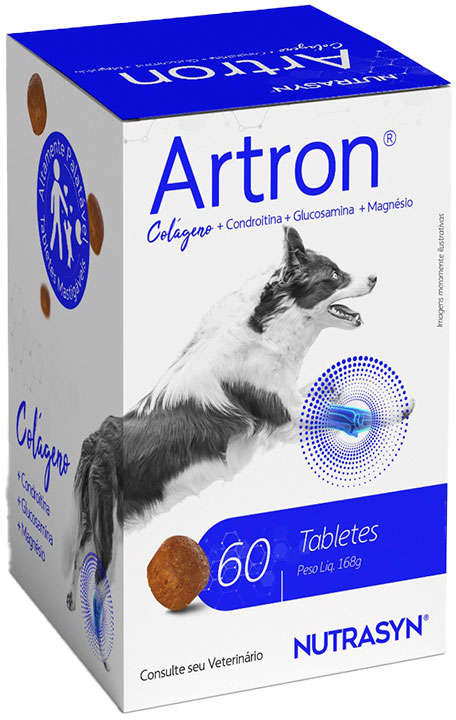Suplemento Vitamínico Nutrasyn Artron para Cães - 60 Tabletes