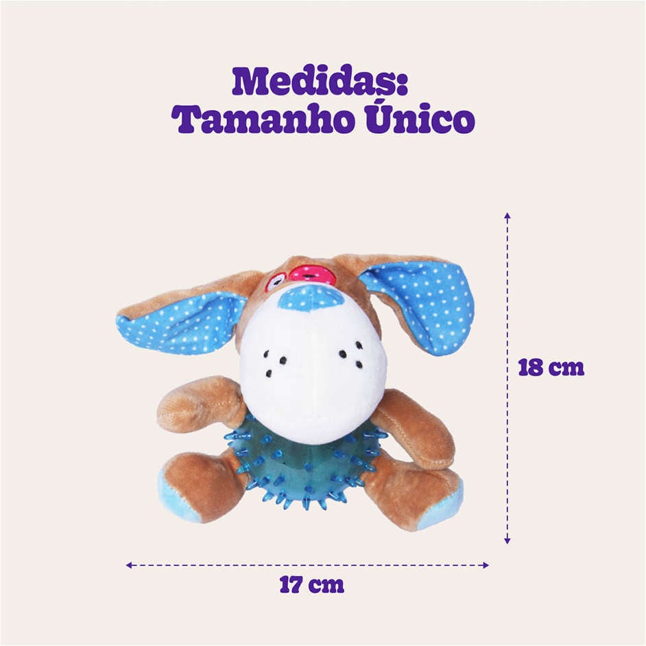 Brinquedo Chalesco Pelúcia Smart Dog para Cães - Tam. Único