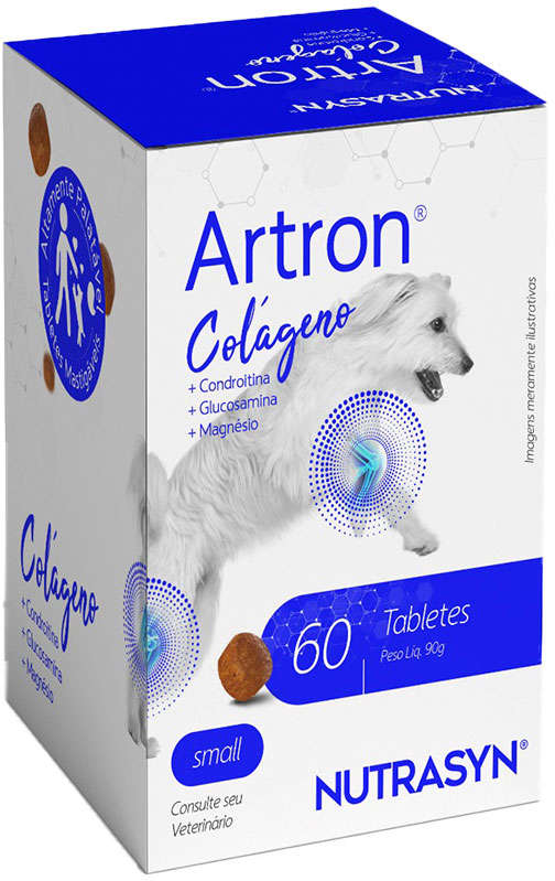 Suplemento Vitamínico Nutrasyn Artron Small Size para Cães Porte Pequeno - 60 Tabletes