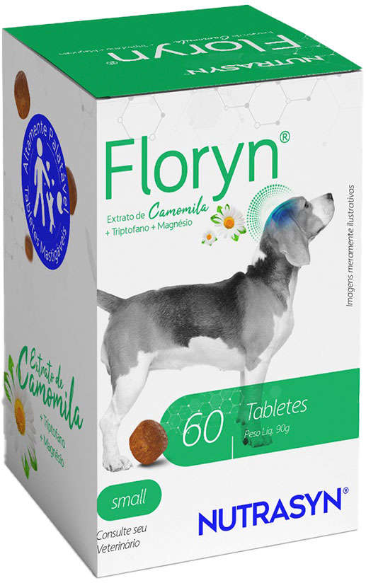 Suplemento Vitamínico Nutrasyn Floryn Small Size para Cães Porte Pequeno - 60 Tabletes