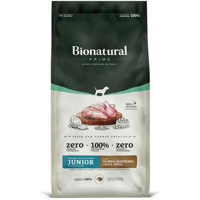Ração Seca Bionatural Prime Júnior Frango para Cães Filhotes Porte Médio e Grande