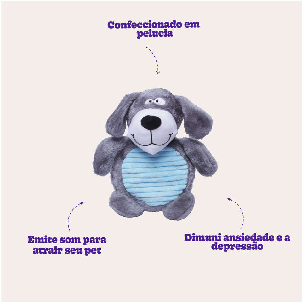Brinquedo Chalesco Pelúcia Dog Donuts para Cães - Tam. Único