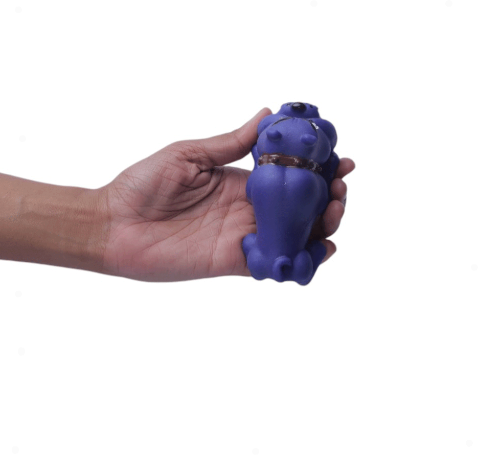 Brinquedo de Vinil LCM Buldogue - Azul