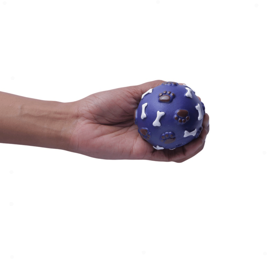 Brinquedo de Vinil LCM Bola Pata Osso - Azul