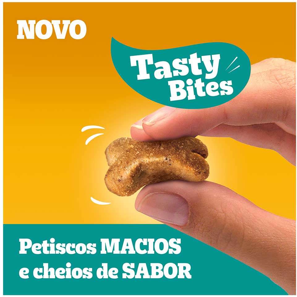 Petisco Pedigree Tasty Bites para Cães Adultos Sabor Carne Suculenta - 130 g