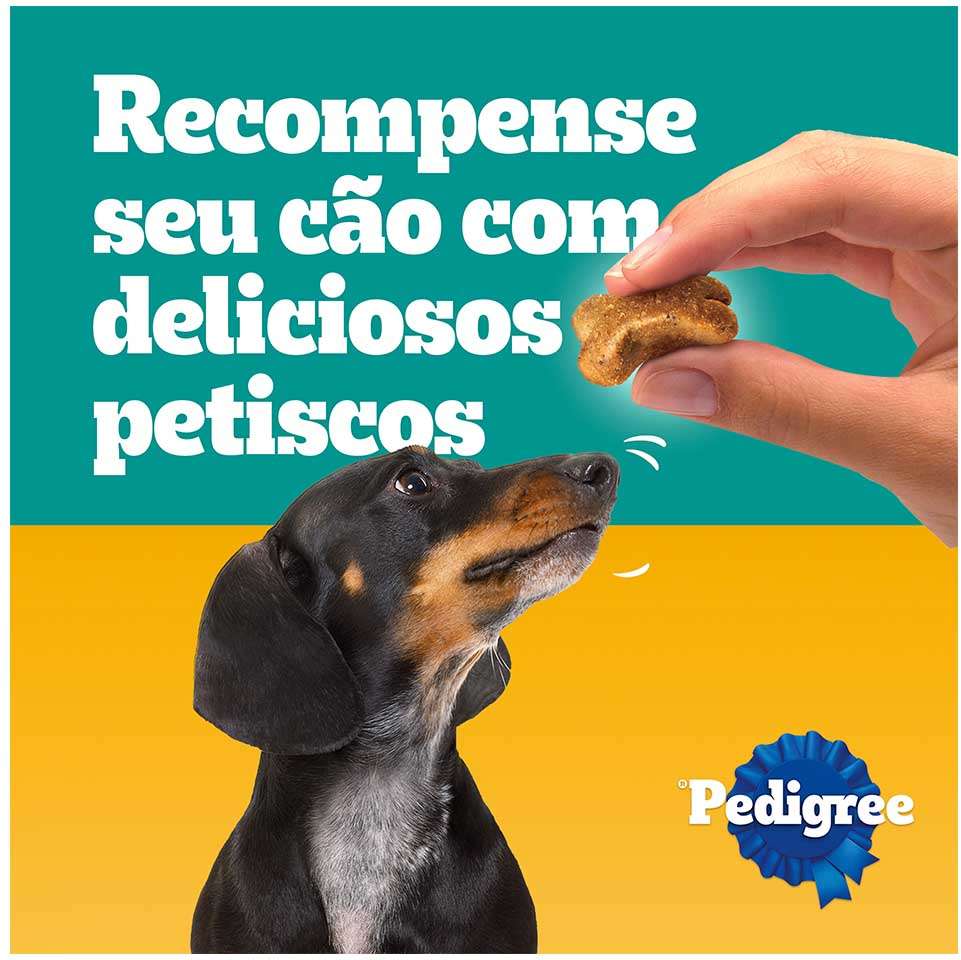 Petisco Pedigree Tasty Bites para Cães Adultos Sabor Carne Suculenta - 130 g