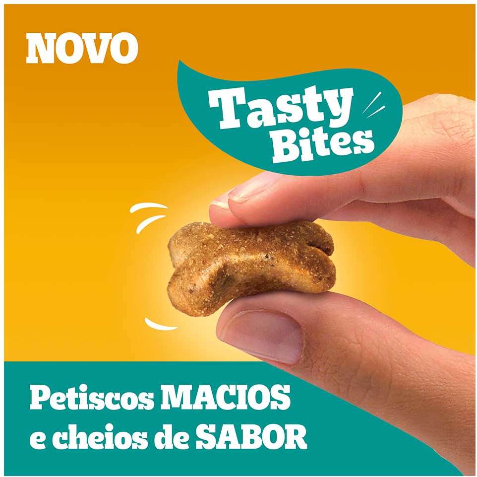 Petisco Pedigree Tasty Bites para Cães Adultos Sabor Frango Saboroso - 80 g