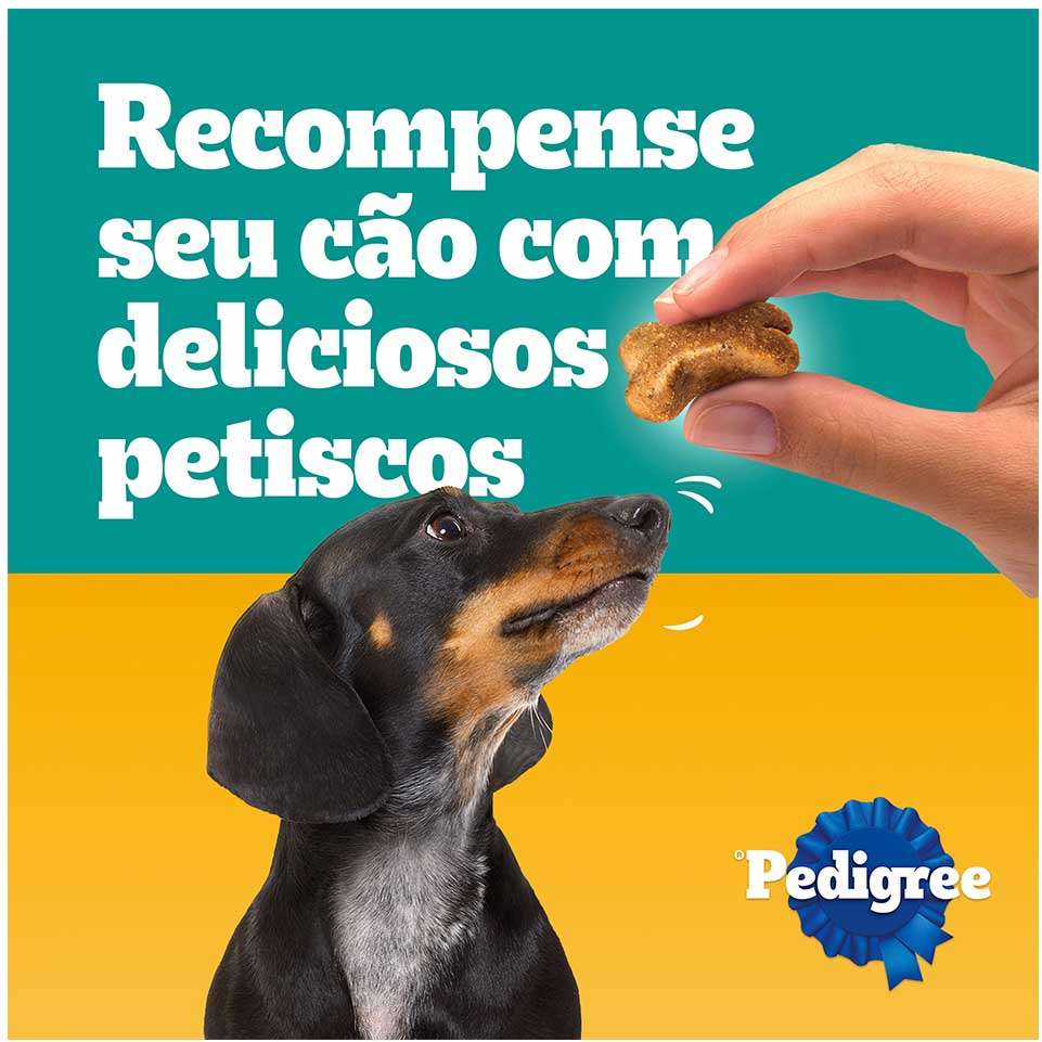 Petisco Pedigree Tasty Bites para Cães Adultos Sabor Frango Saboroso - 80 g