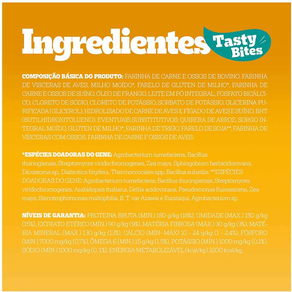 Petisco Pedigree Tasty Bites para Cães Adultos Sabor Frango Saboroso - 80 g