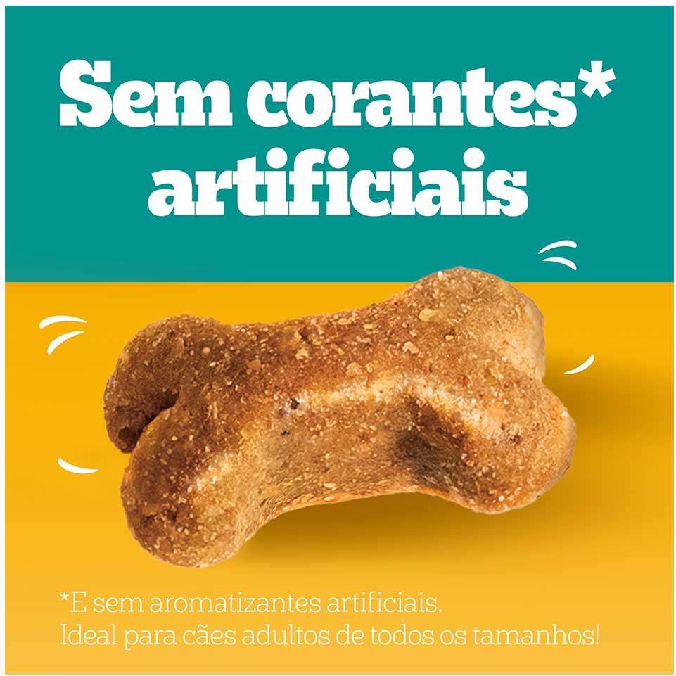 Petisco Pedigree Tasty Bites para Cães Adultos Sabor Frango Saboroso - 80 g