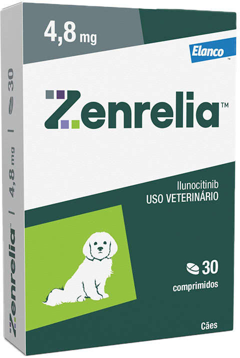 Tratamento Dermatológico Elanco Zenrelia 4,8 mg para Cães - 30 Comprimidos