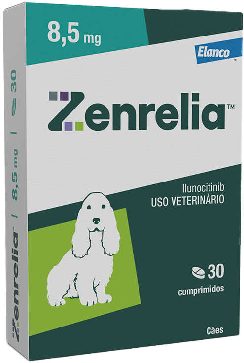Tratamento Dermatológico Elanco Zenrelia 8,5 mg para Cães - 30 Comprimidos