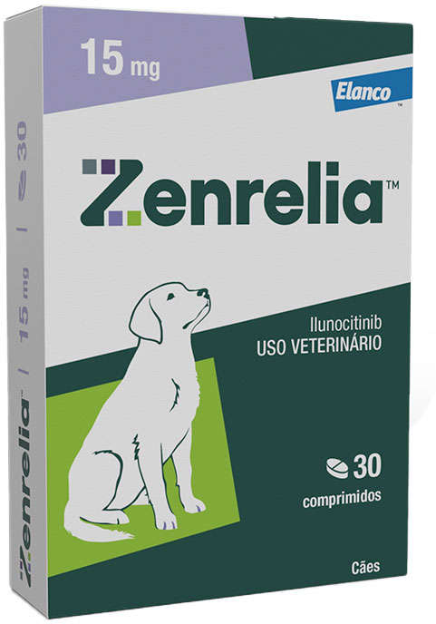 Tratamento Dermatológico Elanco Zenrelia 15 mg para Cães - 30 Comprimidos