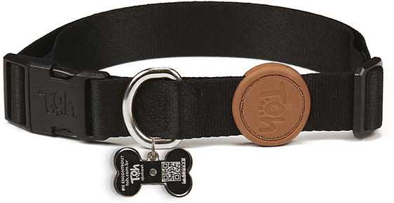 Coleira Toh Black com Tag ID - Tam. M