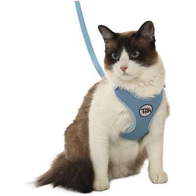 Gato Conjunto Peitoral H Neo U Azul para Gatos | Petlove