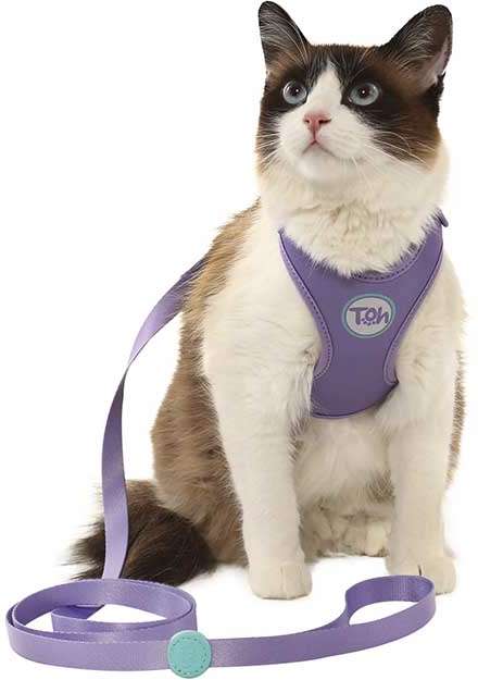 Conjunto Peitoral H Neo U Lilás para Gatos - Tam. Único