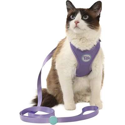 Conjunto Peitoral H Neo U Lilás para Gatos