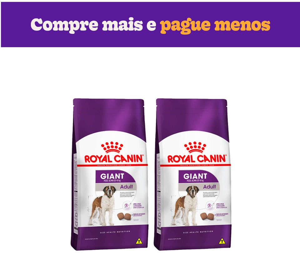 Ração Royal Canin Giant para Cães Gigantes Adultos ou Idosos - 30Kg