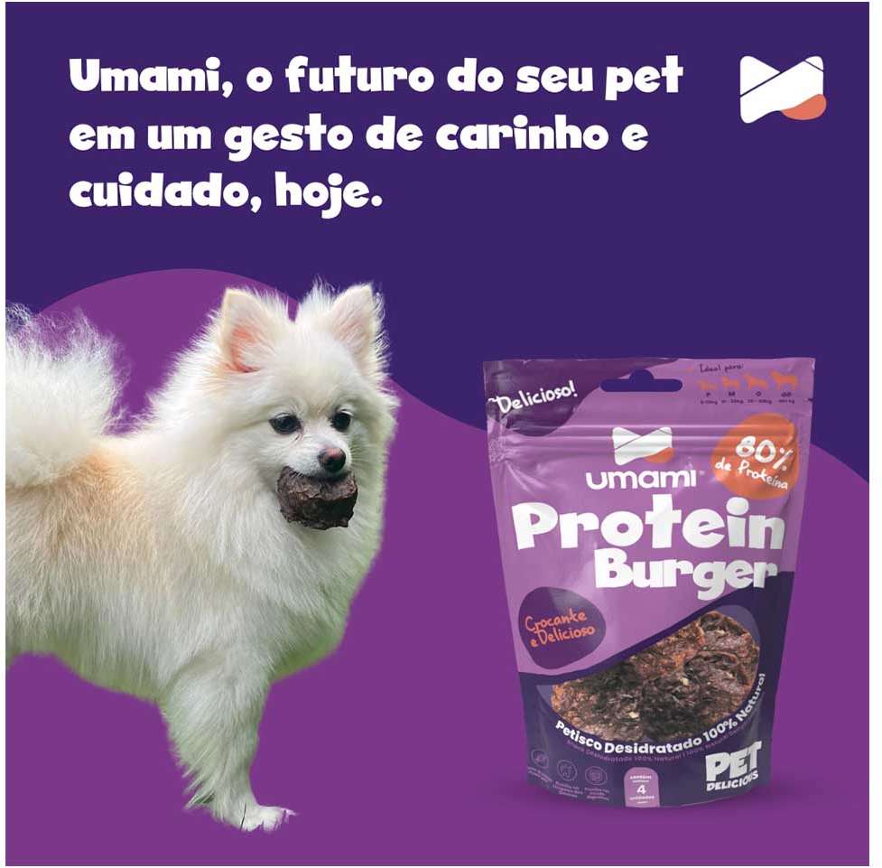 Petisco Umami Protein Burger para Cães - 4 Unidades