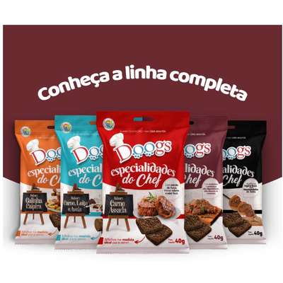 Petisco Doogs para Cães Sabor Churrasco
