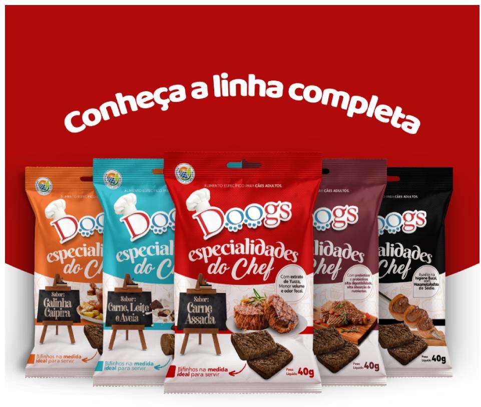 Petisco Doogs Especialidades do Chef Carne Assada - 40 g