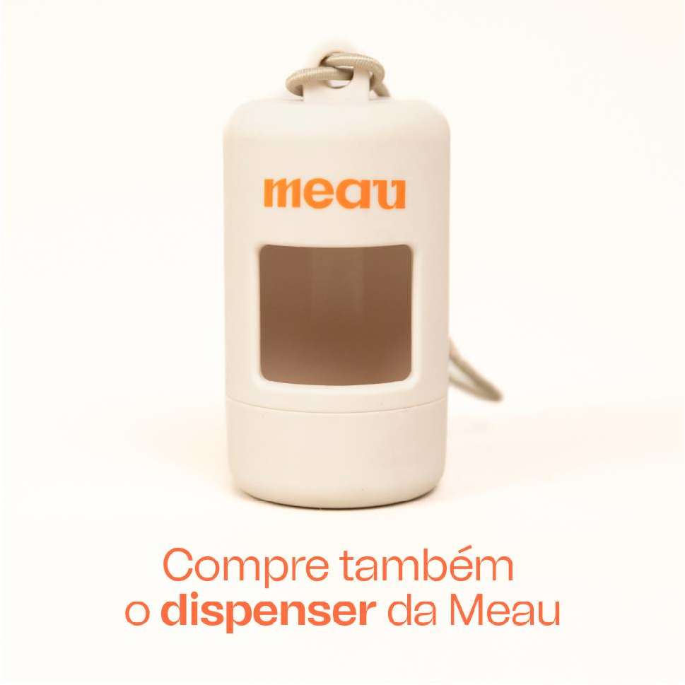 Refil Cata-Caca Meau Saquinhos Higiênicos Biodegradáveis - 4 Rolos