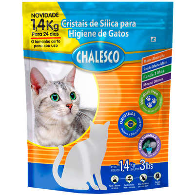 Areia Sanitária Chalesco Cristais de Sílica para Gatos