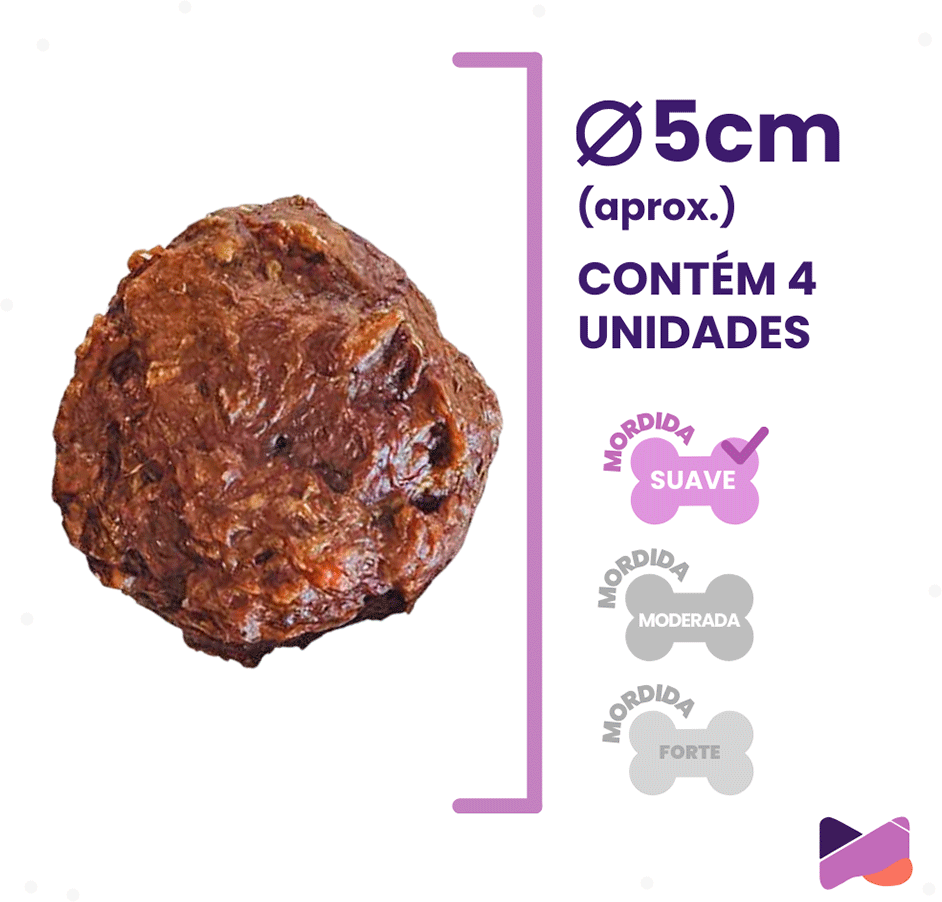 Petisco Umami Protein Burger para Cães - 4 Unidades