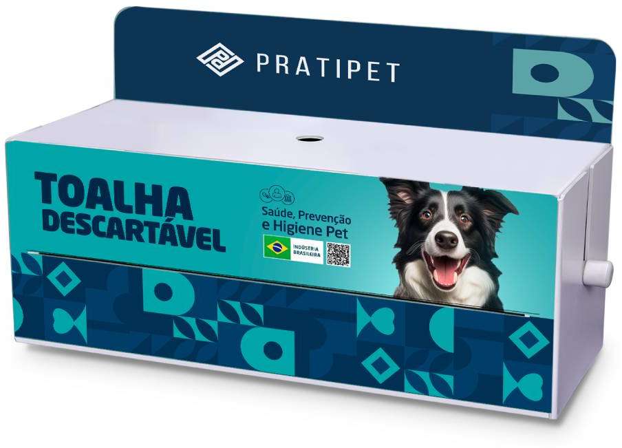 Porta Toalha Descartável Pratipet para Cães e Gatos - Tam. Úncio