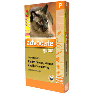 Vermífugo Advocate para Gatos até 4 Kg