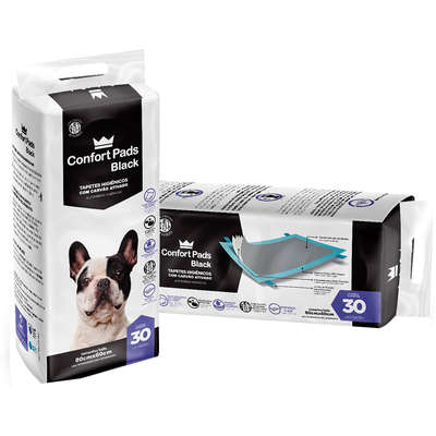 Tapete Higiênico Confort Pads Black 80x60
