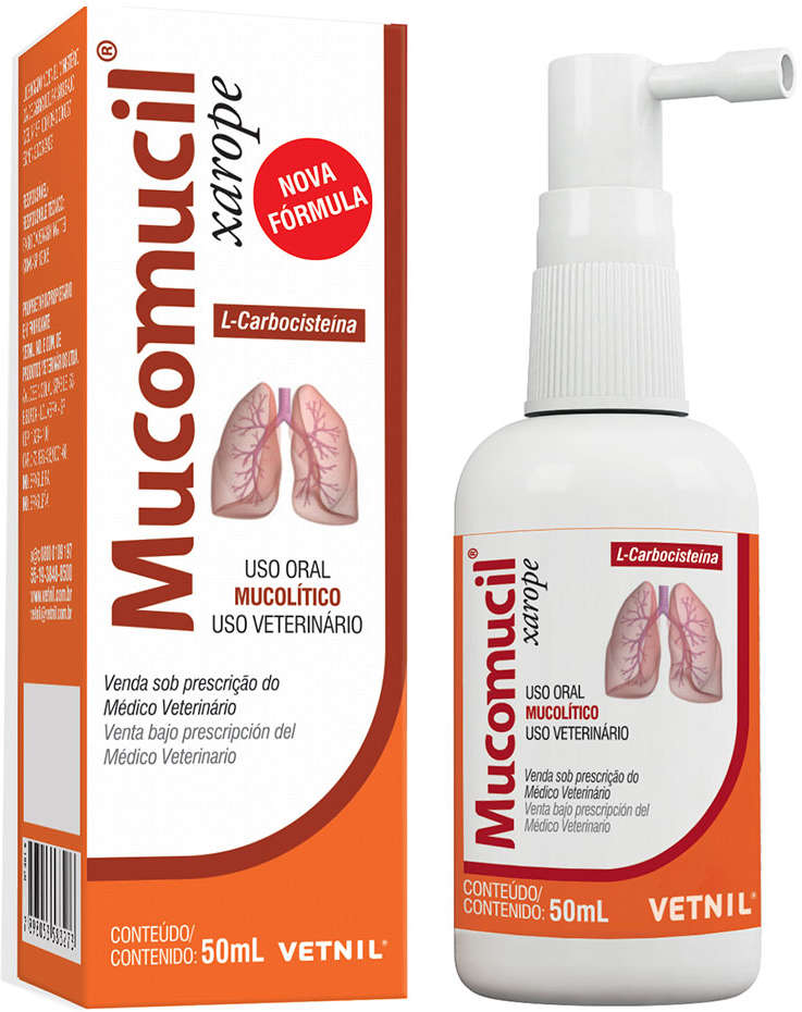 Expectorante Vetnil Mucomucil Xarope - 50 mL