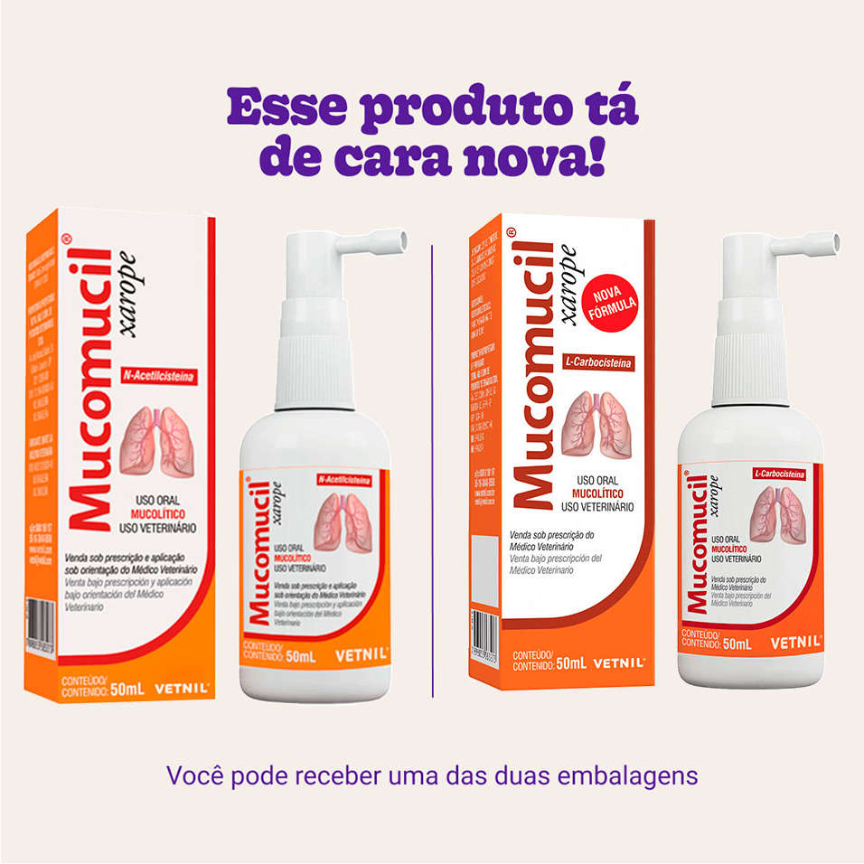 Expectorante Vetnil Mucomucil Xarope - 50 mL