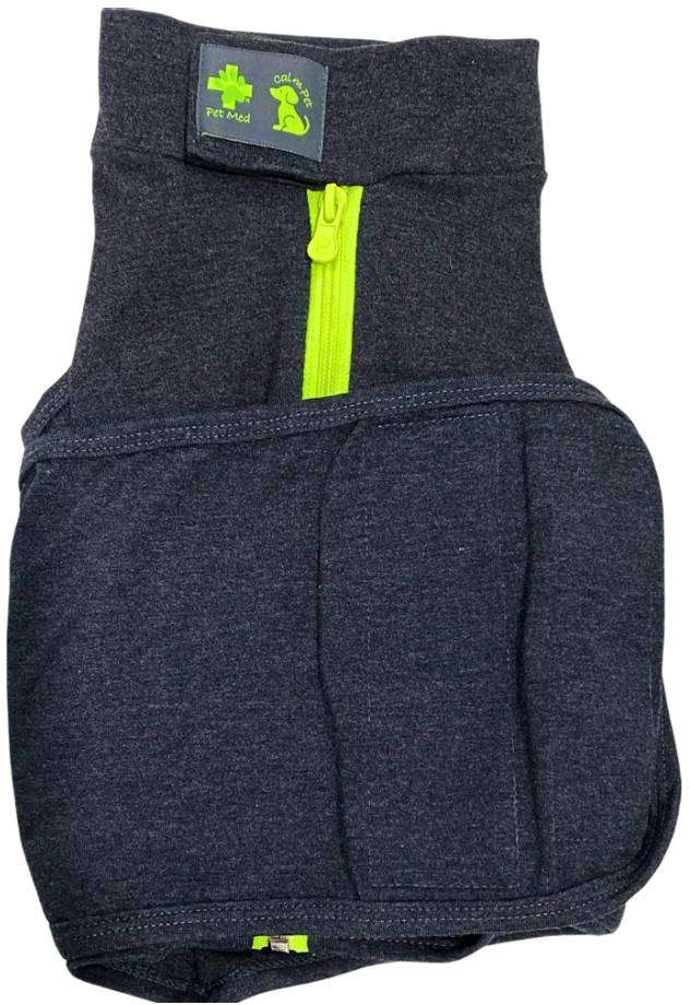 Colete Pet Med Calm Pet Cinza Chumbo para Cães - Tam. 05