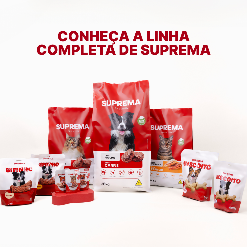 Ração Suprema Sabor Carne para Cães Adultos de Raças Pequenas - 15Kg