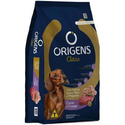 Ração Seca Origens Class Carne e Frango para Cães Adultos de Porte Mini e Pequeno