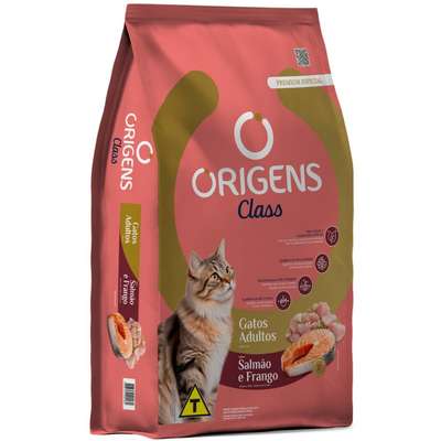 ação Seca Origens Class Salmão e Frango para Gatos Adultos