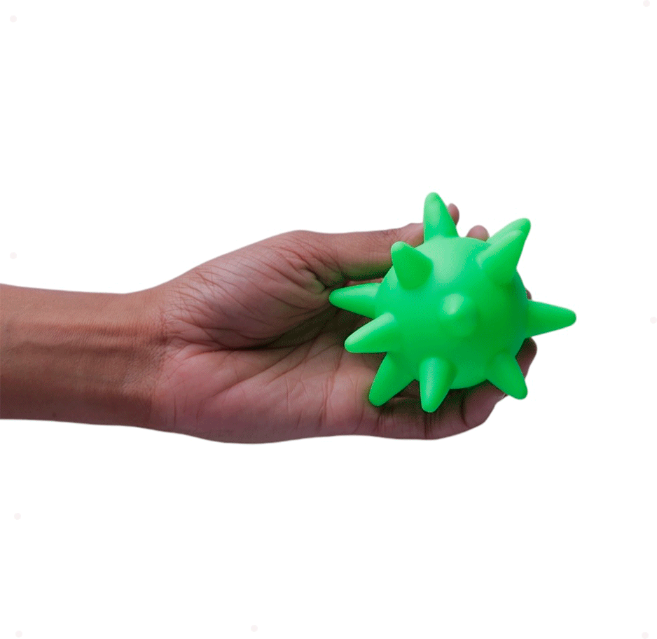 Brinquedo Home Pet Bola Cravo Vinil Verde - 10 cm