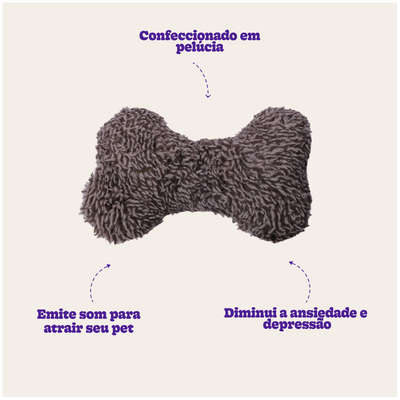 Brinquedo Chalesco Pelúcia Fashion Bone para Cães
