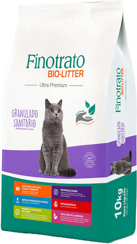 Granulado Sanitário Finotrato Bio-Litter Ultra Premium para Gatos - 10Kg