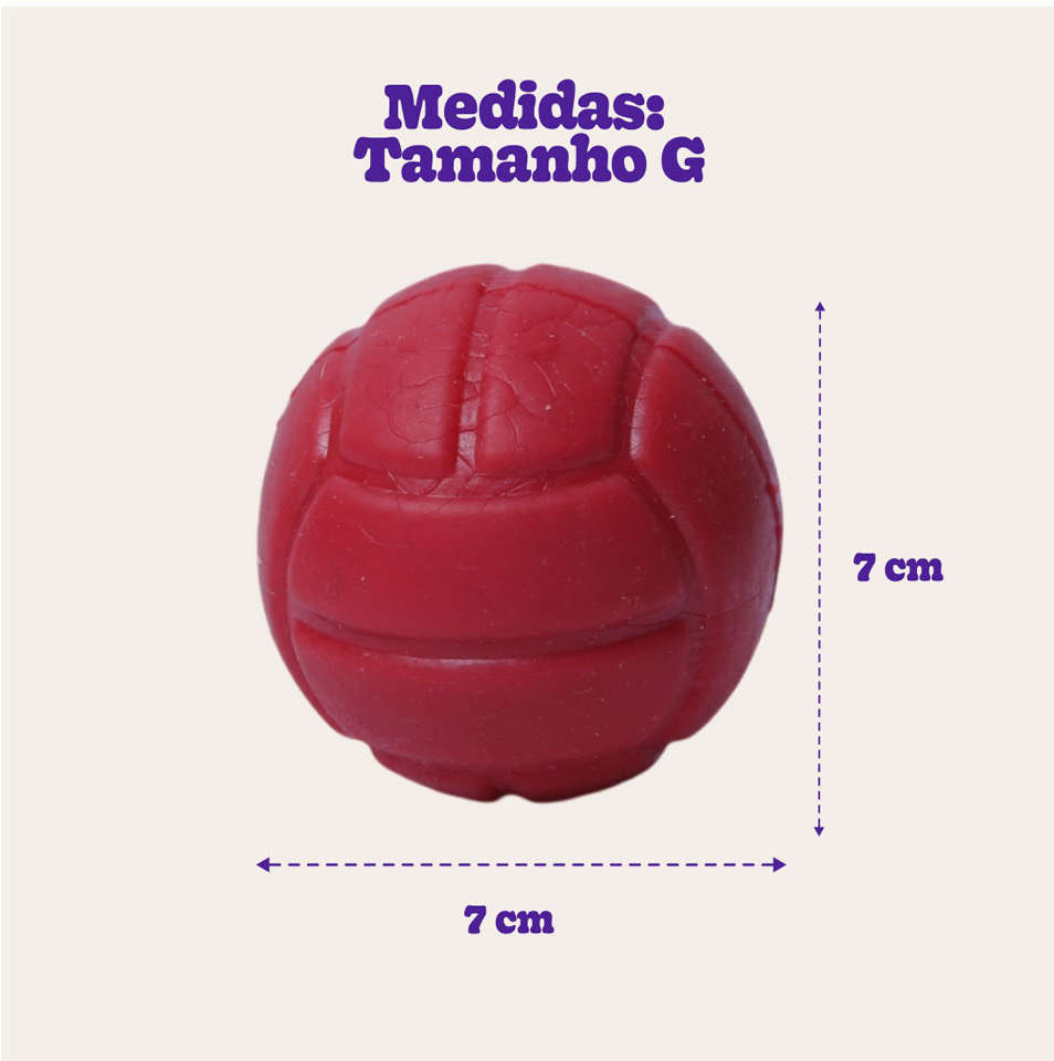 Brinquedo Duratoys Bola Lisa Vermelha - Tam. G