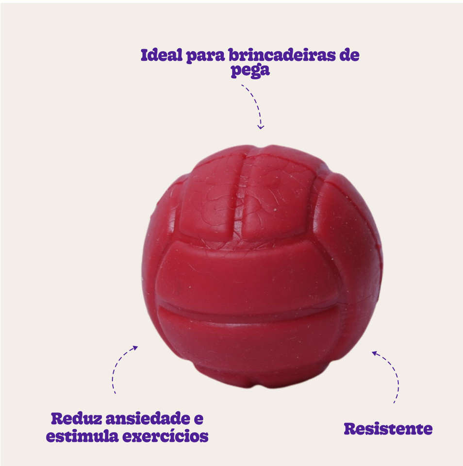 Brinquedo Duratoys Bola Lisa Vermelha - Tam. G