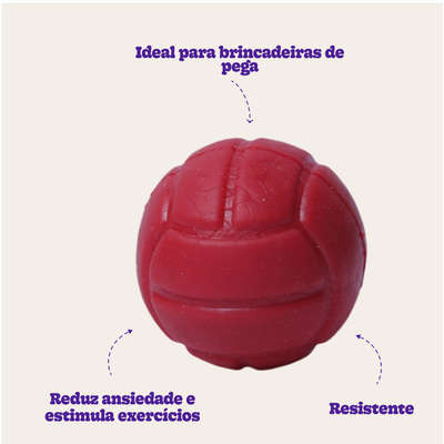 Brinquedo Duratoys Bola Lisa Vermelha