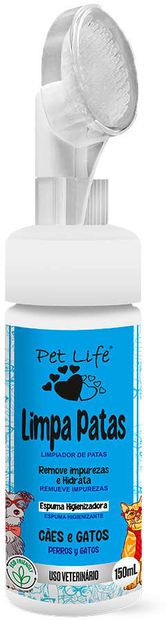 Limpador de Patas Pet Life para Cães e Gatos - 150 mL